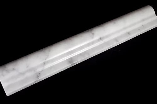 Elegant Mosaic White Carrara Ogee WCPO 2" x 12"