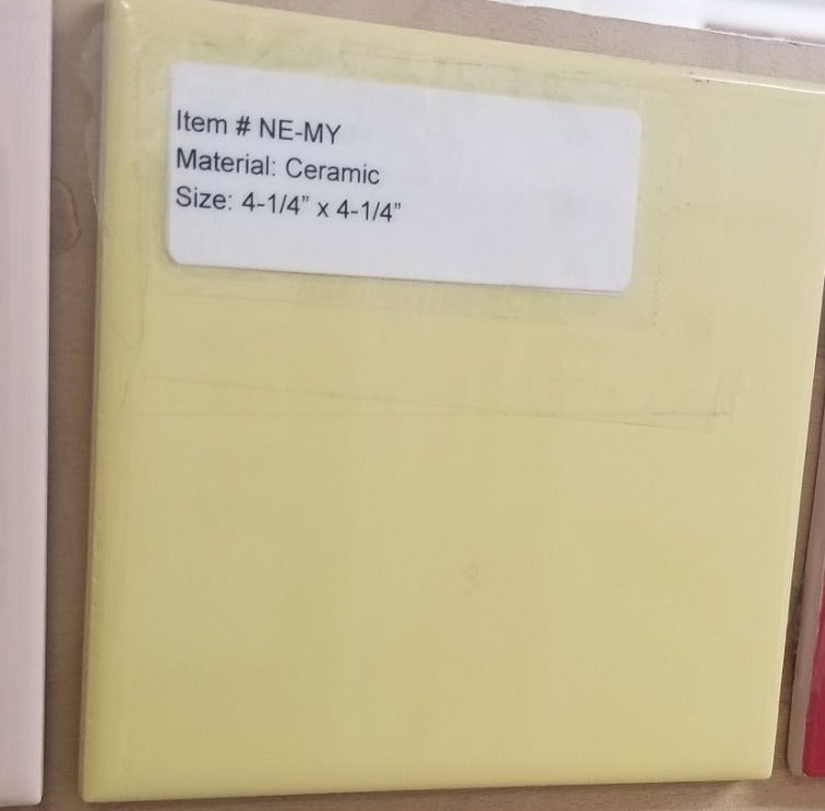 Interceramic Metro Yellow 4-1/4" x 4-1/4" (In Stock!)