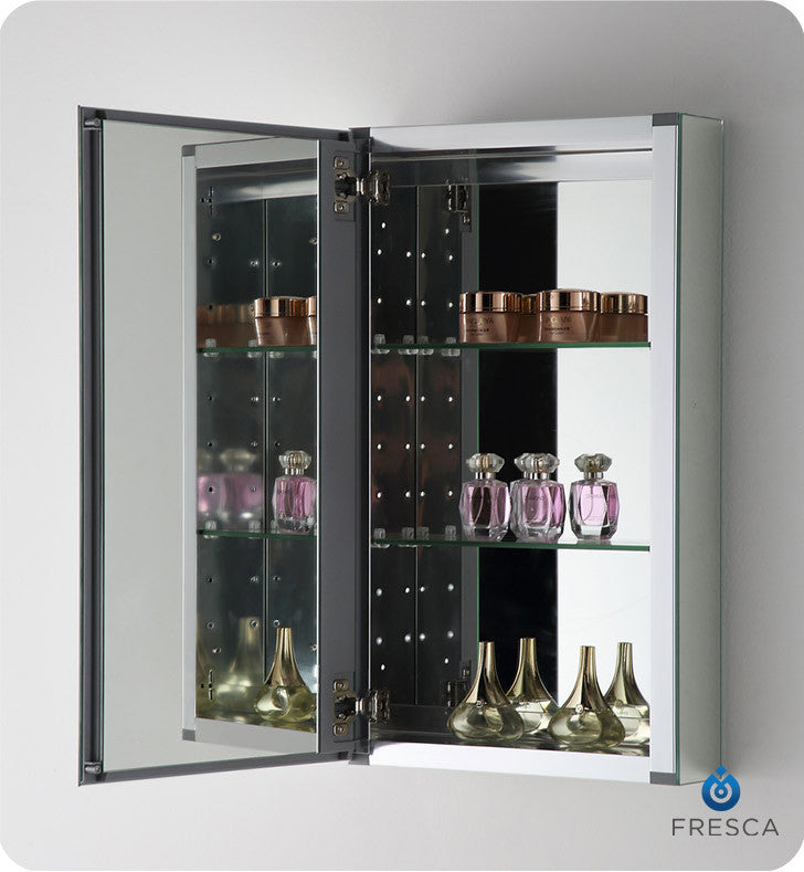 Fresca FMC8015 15" Wide Bathroom Medicine Cabinet with Mirrors