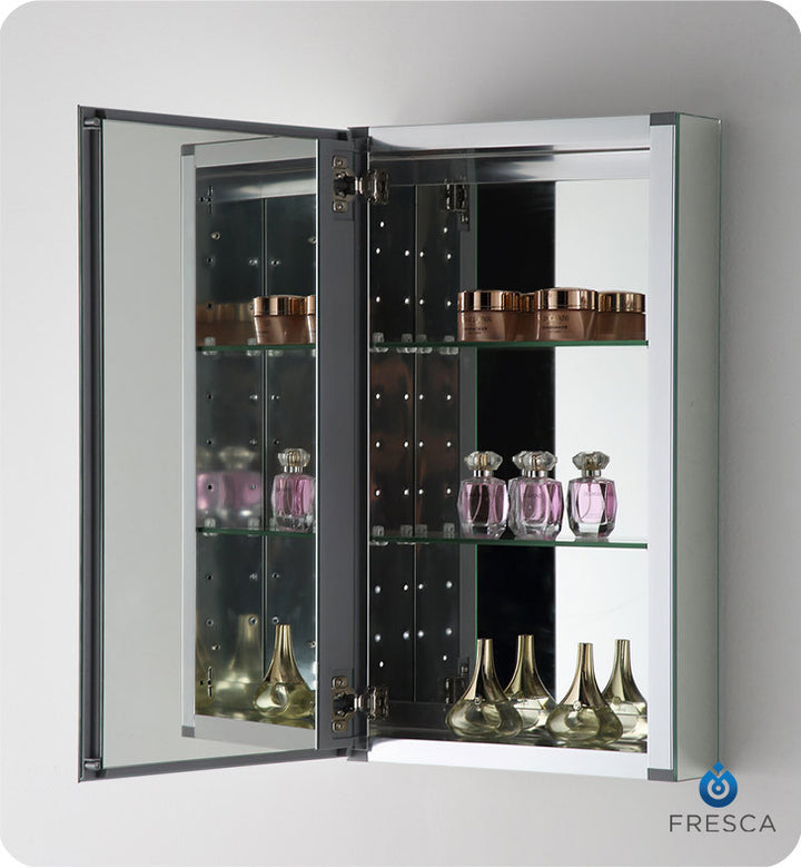 Fresca FMC8015 15" Wide Bathroom Medicine Cabinet with Mirrors