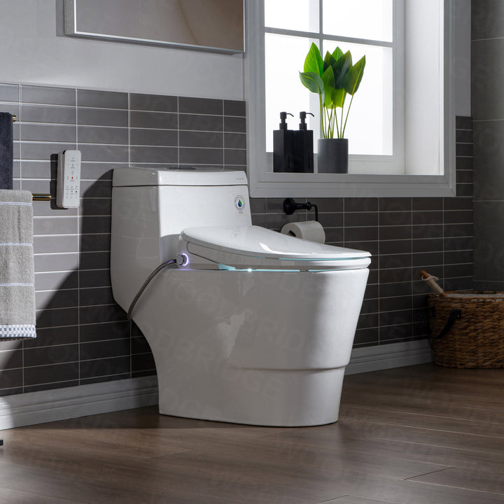 Woodbridge Toilet with Bidet Seat T-0041