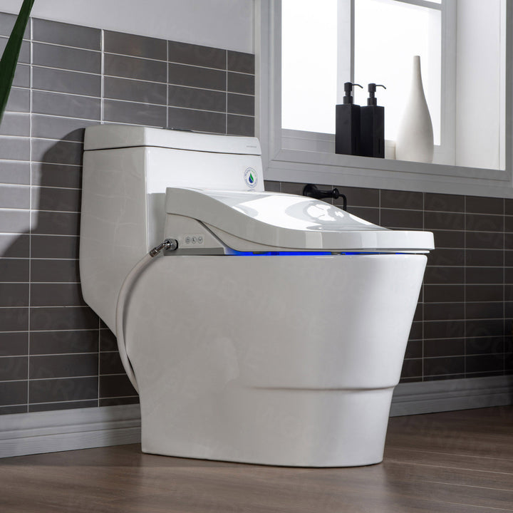 Woodbridge Toilet with Bidet Seat T-0008