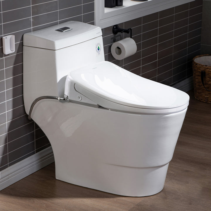 Woodbridge Toilet with Bidet Seat T-0078