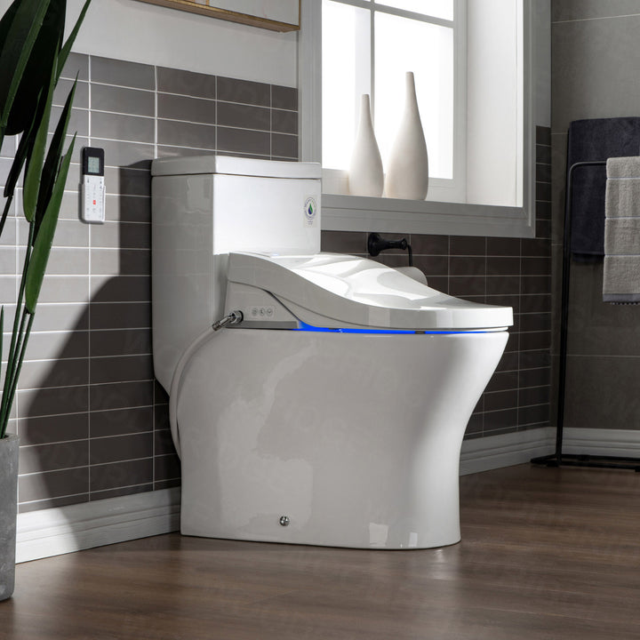 Woodbridge Toilet with Bidet Seat T-0022