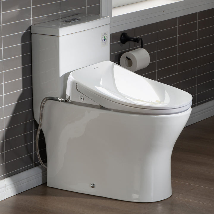 Woodbridge Toilet with Bidet Seat T-0079