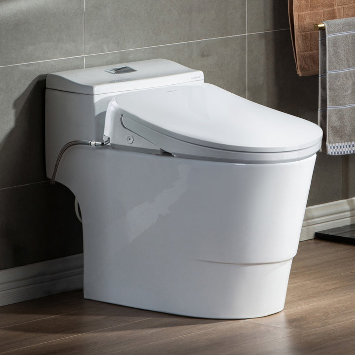 Woodbridge Toilet with Bidet Seat T-0082