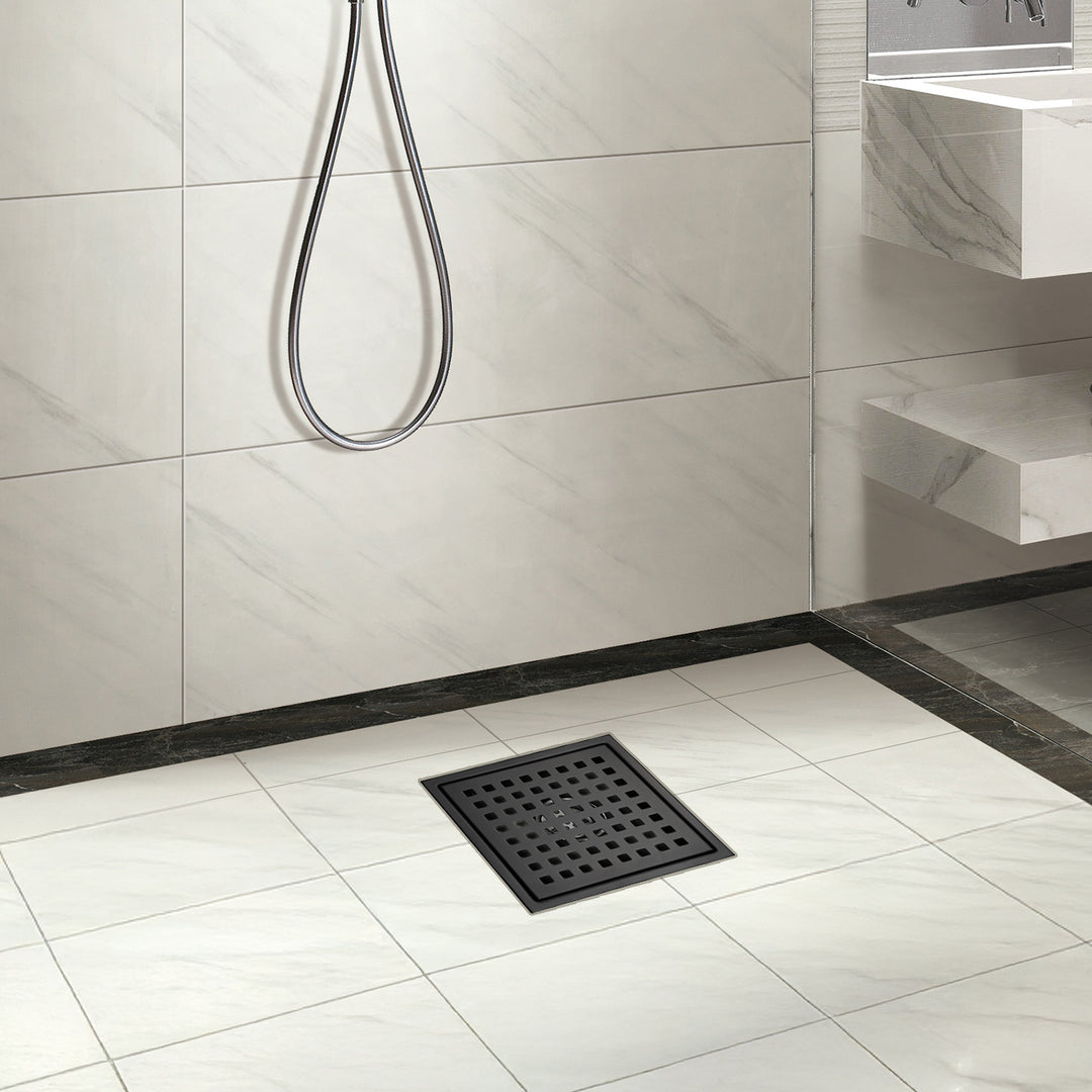 Aquadom Square Grid Shower Drain