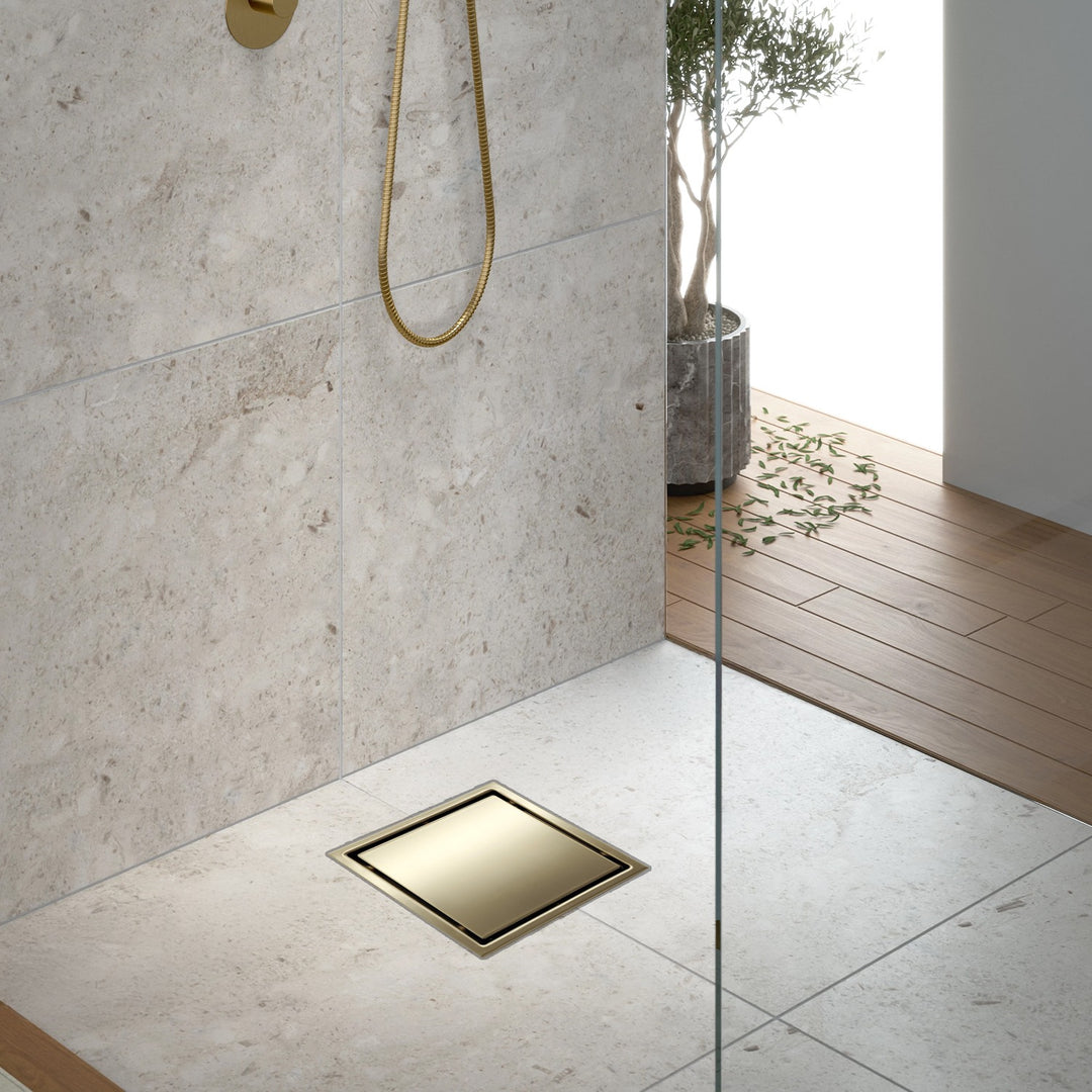 Aquadom Square Tile In Shower Drain