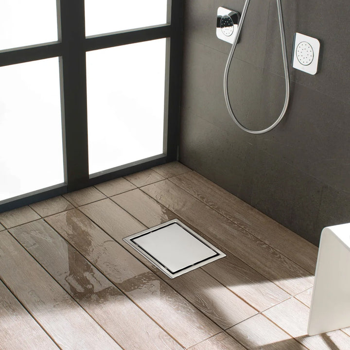 Aquadom Square Tile In Shower Drain