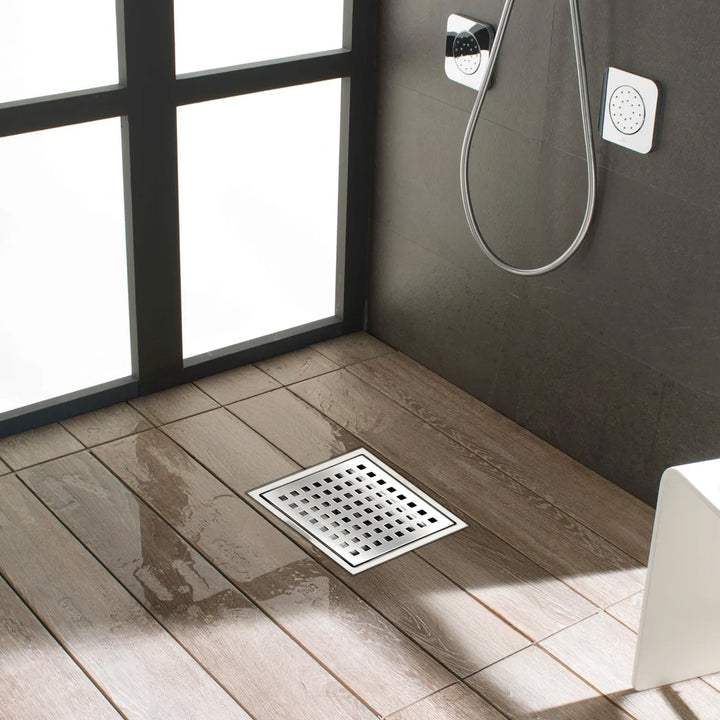 Aquadom Square Grid Shower Drain