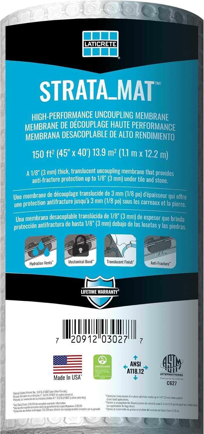 Laticrete Strata Mat Uncoupling Membrane