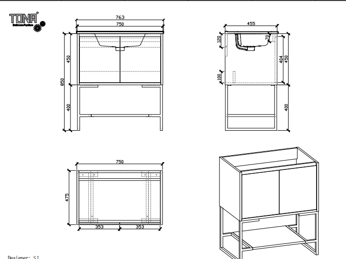 iStyle V9006 Allen Vanity