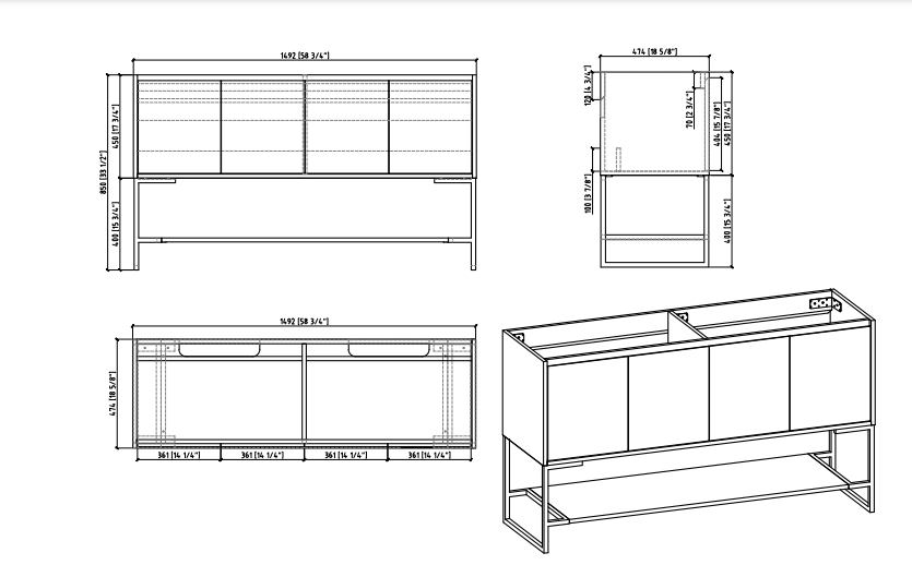 iStyle V9006 Allen Vanity