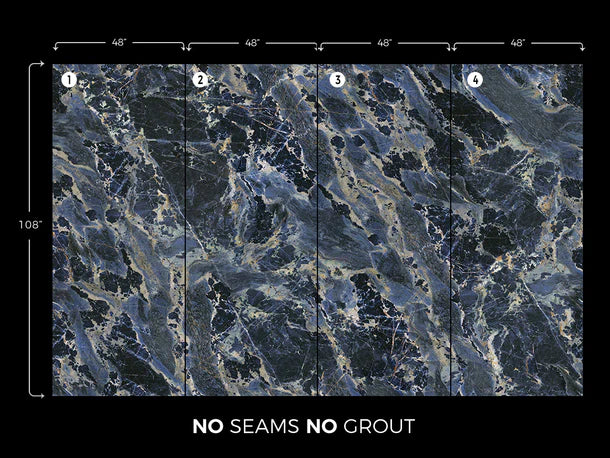 AFRICA BLUE SODALITE Marble Look Panel