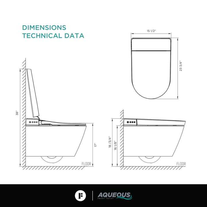 Fine Fixture Aqueous Smart Toilet