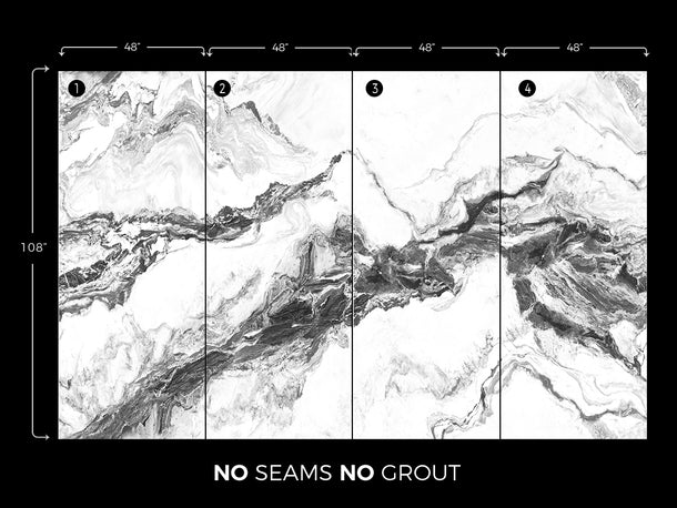 BLACK MOUNTAIN Marble Look Panel