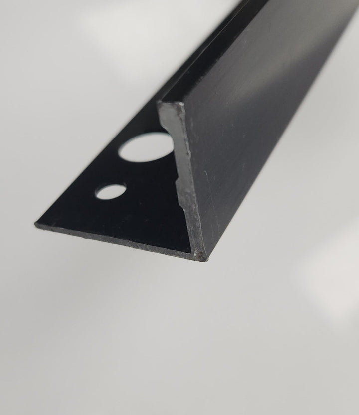 Aluminum Tile Trim for Pavers 22.5mm x 98" Matte Black ESA225.17
