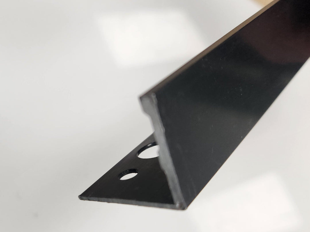 Aluminum Tile Trim for Pavers 22.5mm x 98" Matte Black ESA225.17