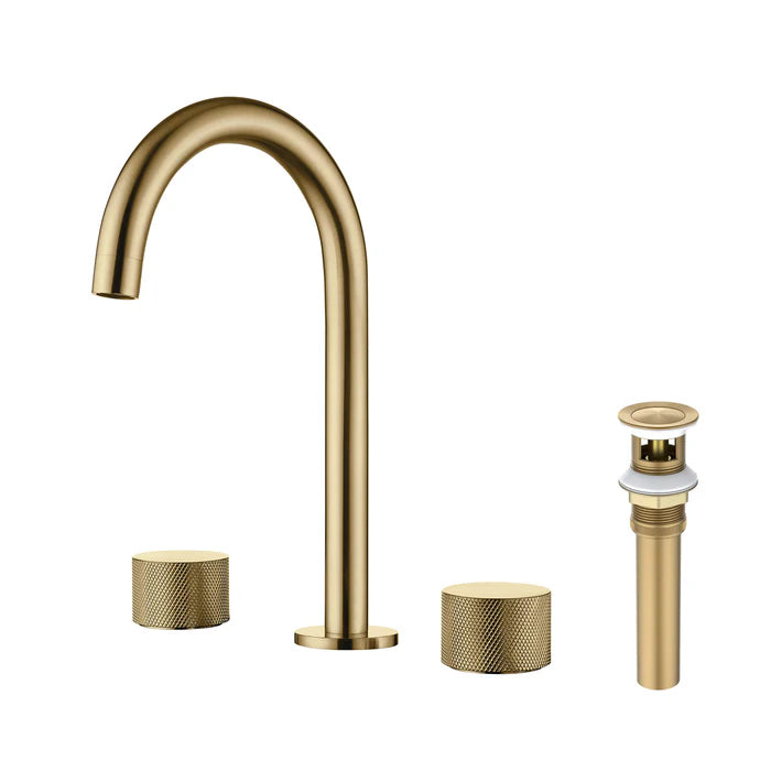 Verona 8" Widespread Bathroom Sink Faucet with Drain Assembly - CBF-1026 (CF)