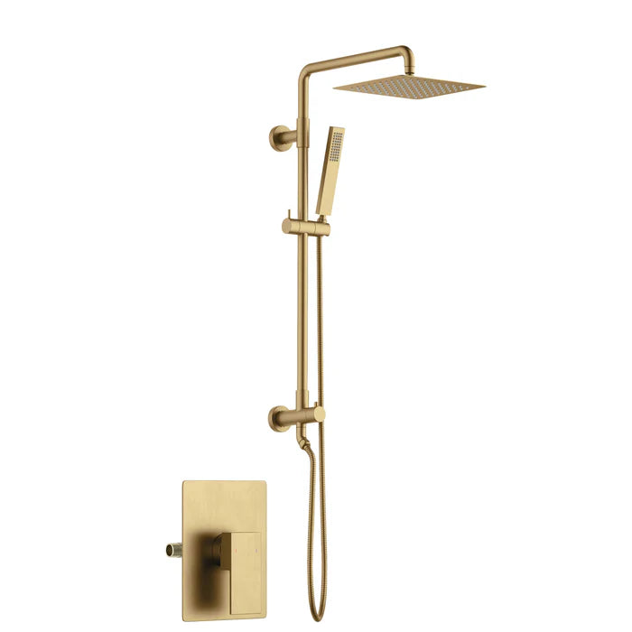 Quadra Pressure Balanced 2-Function Wall Mount Shower Column with Rough In Valve - CSC-4104 (CF)