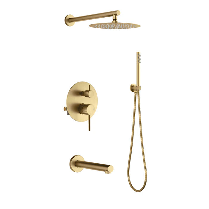 Halo Pressure Balanced 3-Function Wall Mount Shower System with Rough-In Valve - CSF-4004 (CF)