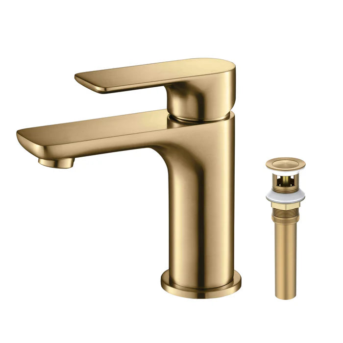 Austin Single Handle Bathroom Vanity Sink Faucet with Pop Up Drain - CBF-1019 (CF)