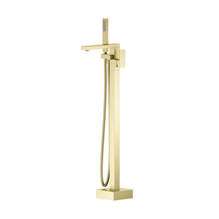 Quadra Floor Mount Tub Filler With Hand Shower - CTF-3002 (CF)