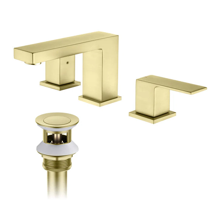 Quadra 8" Widespread Bathroom Sink Faucet with Drain Assembly - CBF-1024 (CF)