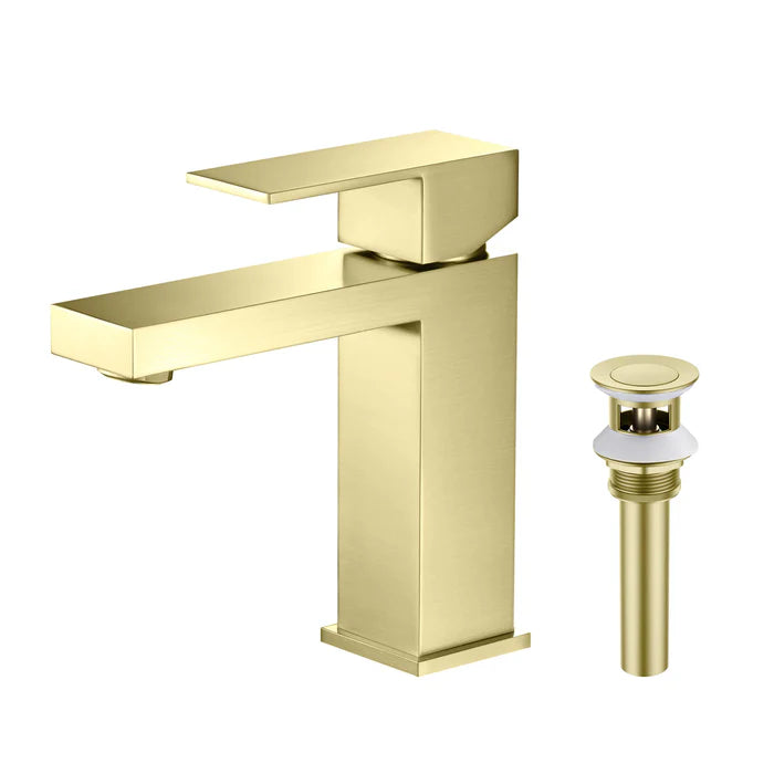 Value Collection - Single Handle Bathroom Vanity Sink Faucet with Pop Up Drain - F201 (CF)