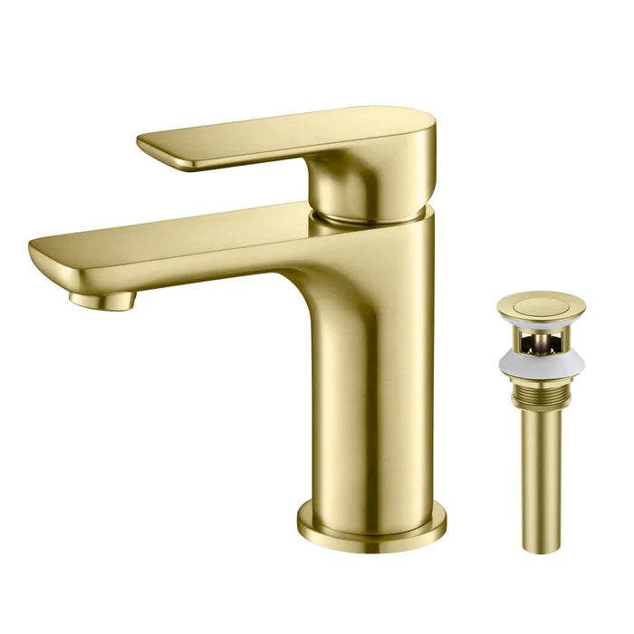 Austin Single Handle Bathroom Vanity Sink Faucet with Pop Up Drain - CBF-1019 (CF)