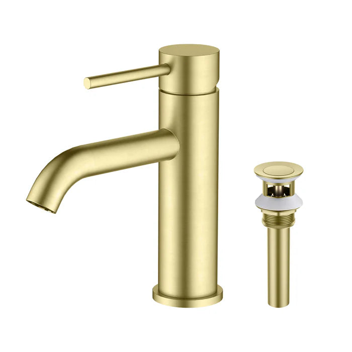 Value Collection - Single Handle Bathroom Vanity Sink Faucet with Pop Up Drain - F201 (CF)