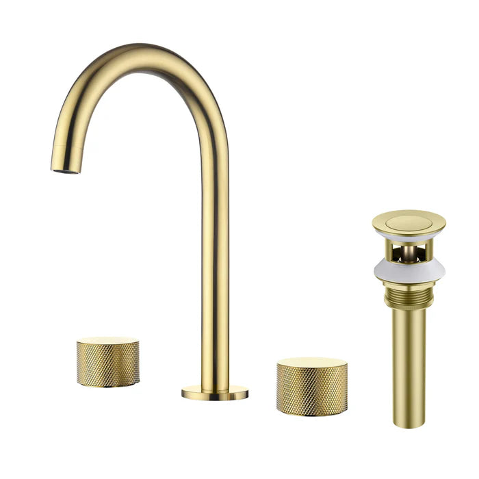 Verona 8" Widespread Bathroom Sink Faucet with Drain Assembly - CBF-1026 (CF)