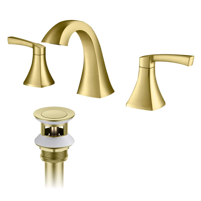 Vermont 8" Widespread Bathroom Sink Faucet with Drain Assembly - CBF-1022 (CF)