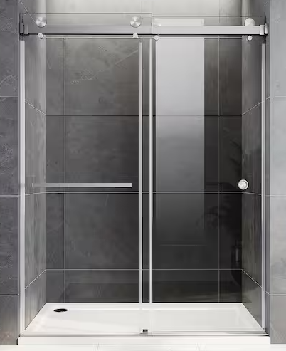 Unikoo Frameless Bypass Shower Door UKD01