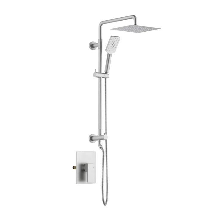 Quadra Pressure Balanced 2-Function Wall Mount Shower Column with Rough In Valve - CSC-4104 (CF)