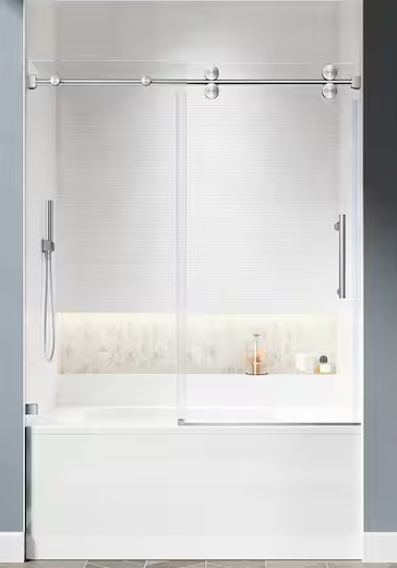 Unikoo Frameless Single Slide Bathtub Door UKS04