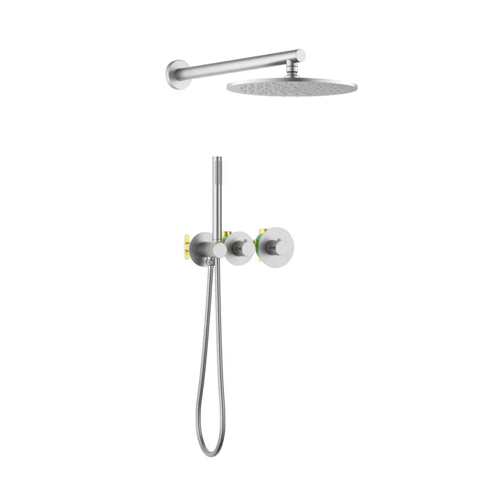 Halo 2-Function Thermostatic Wall Mount Shower System with Rough-in Valve - CSF-4010 (CF)