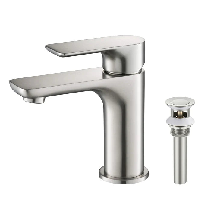 Austin Single Handle Bathroom Vanity Sink Faucet with Pop Up Drain - CBF-1019 (CF)