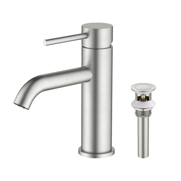 Value Collection - Single Handle Bathroom Vanity Sink Faucet with Pop Up Drain - F201 (CF)