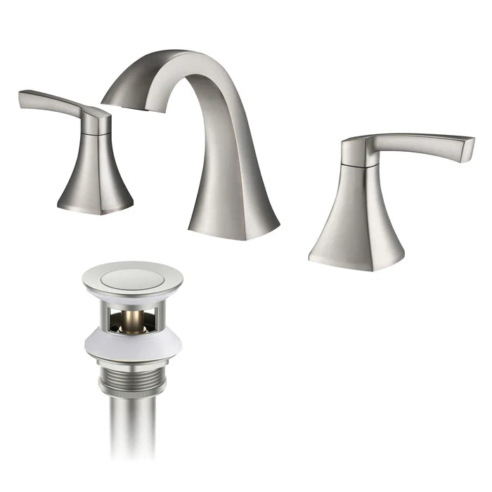 Vermont 8" Widespread Bathroom Sink Faucet with Drain Assembly - CBF-1022 (CF)
