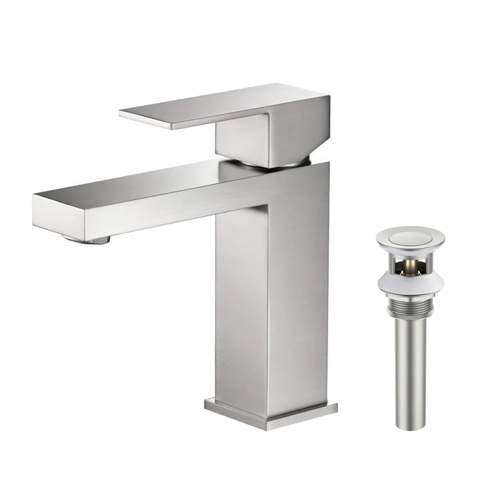 Value Collection - Single Handle Bathroom Vanity Sink Faucet with Pop Up Drain - F201 (CF)