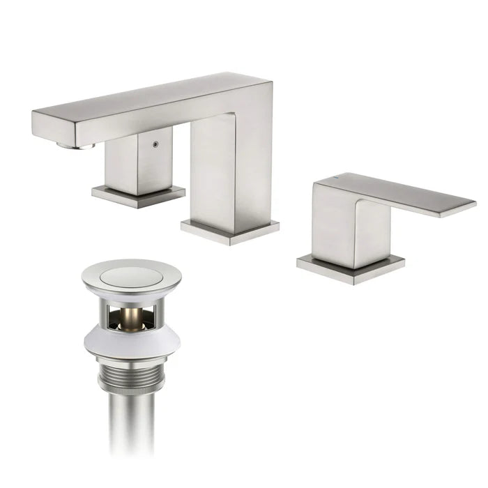 Quadra 8" Widespread Bathroom Sink Faucet with Drain Assembly - CBF-1024 (CF)