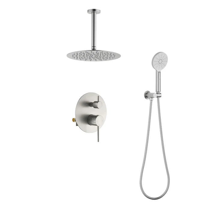 Halo Pressure Balanced 2-Function Ceiling Mount Shower System with Rough-in Valve - CSF-4008 (CF)