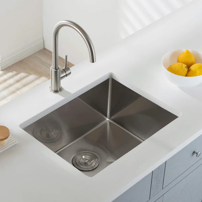 23" Handcrafted Undermount Single Bowl 16 gauge Stainless Steel Kitchen Sink - C1-23S (CF)