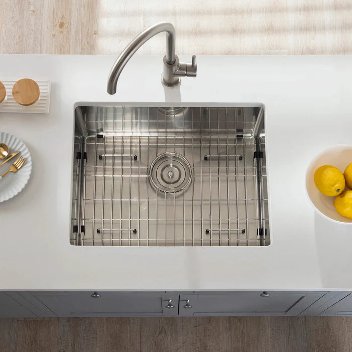 21" Handcrafted Undermount Single Bowl 16 gauge Stainless Steel Kitchen Sink - C1-21S (CF)