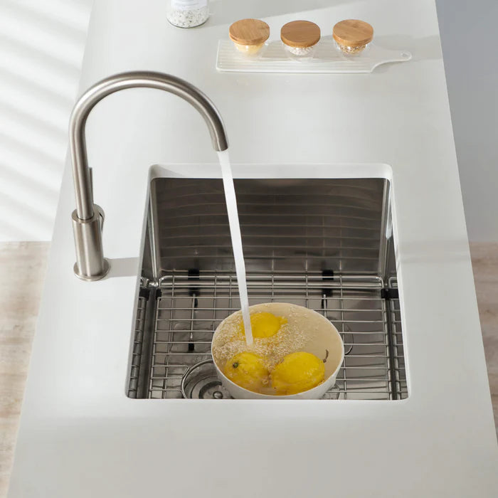 21" Handcrafted Undermount Single Bowl 16 gauge Stainless Steel Kitchen Sink - C1-21S (CF)