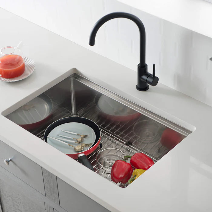 28" Undermount Single Bowl Stainless Steel Workstation Sink - C1-28ST (CF)