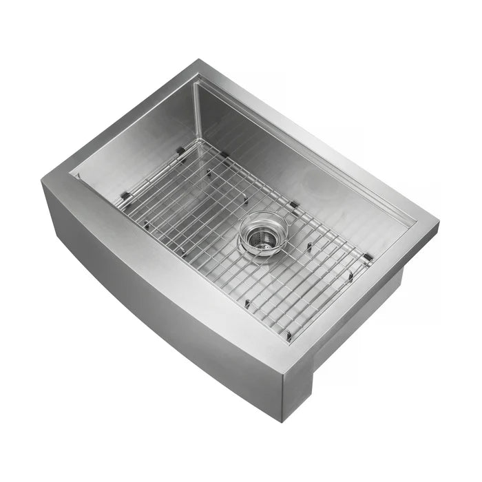 30" Farmhouse Apron Single Bowl Stainless Steel Workstation Kitchen Sink - C1-30SFT (CF)