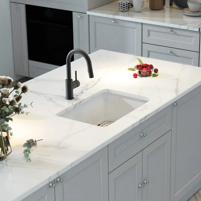 Nova 30" Fireclay Single Bowl Kitchen Drop-In/Undermount Sink - C2-30S (CF)