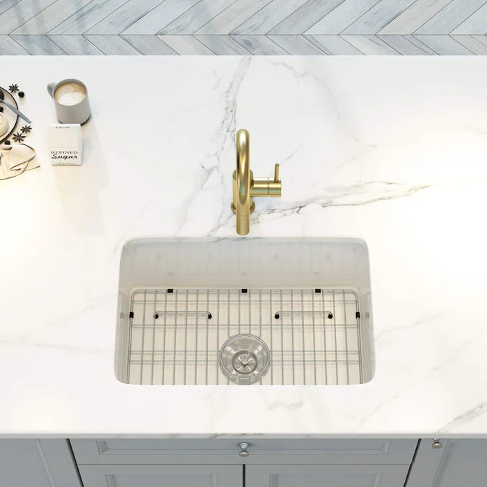 Nova 30" Fireclay Single Bowl Kitchen Drop-In/Undermount Sink - C2-30S (CF)